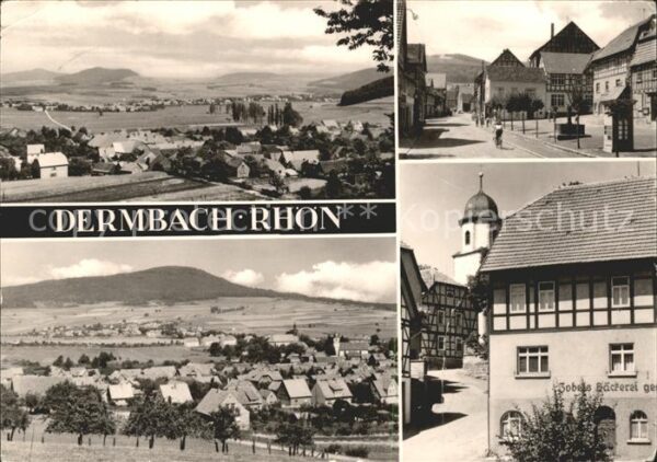 Dermbach Thueringen Rhoen Panorama Dorfpartien