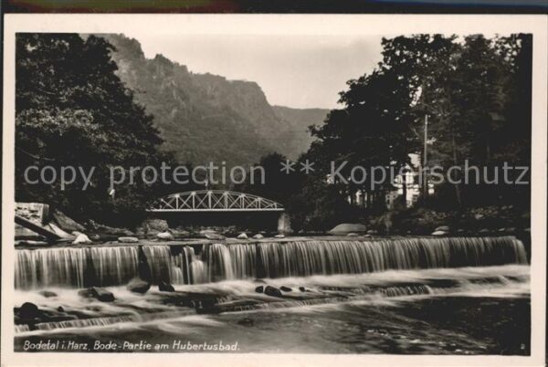 Bodetal Harz Partie am Hubertusbad