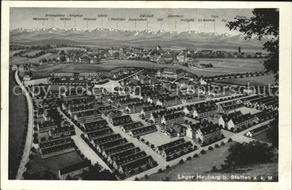 Stetten kalten Markt Lager Heuberg mit Alpenpanorama