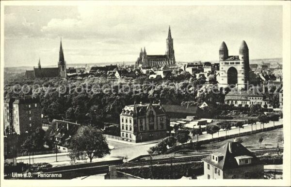 Ulm Donau Panorama Kirchen