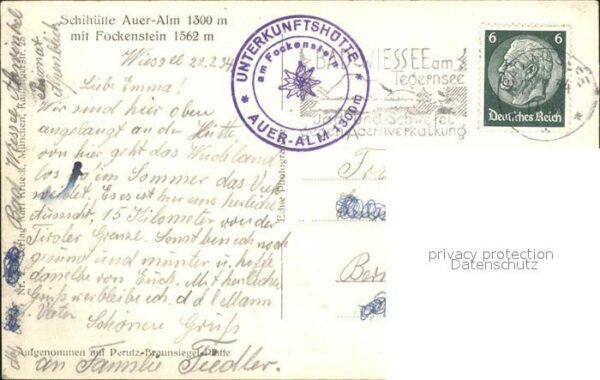 Bad Wiessee Skihütte Auer Alm mit Fockenstein – Bild 2