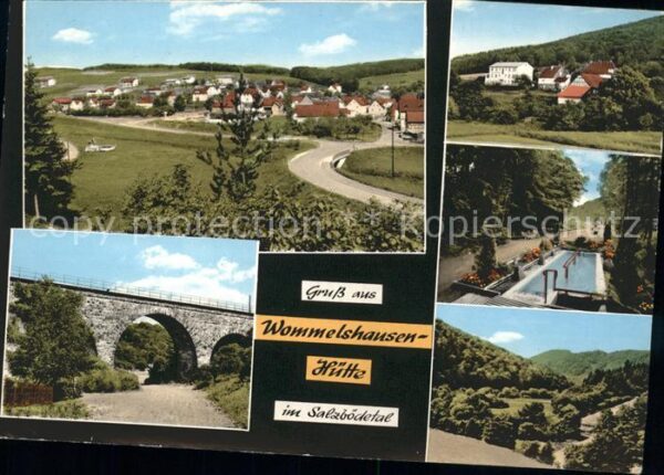 Wommelshausen Gesamtansicht Brücke Schwimmbad Salzböd