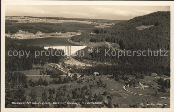 Blasiwald Schluchseesperre Seebrugg und Faulenfür