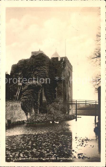 Bloemendaal Ruine van Brederode Schloss Mittelalter