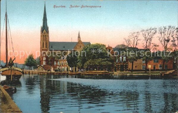 Haarlem Zuider Buitenspaarne Kathedraal Boot Ka