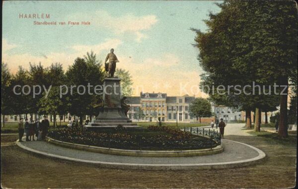 Haarlem Standbeeld van Frans Hals Denkmal Statu