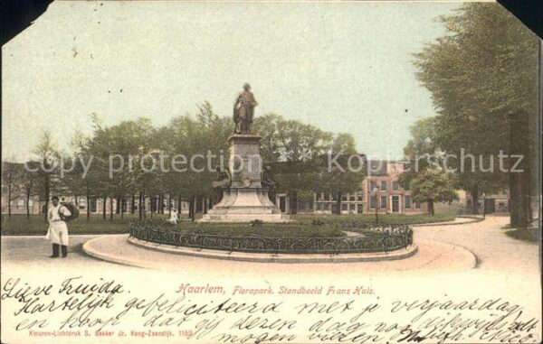 Haarlem Florapark Standbeeld Frans Hals Monumen