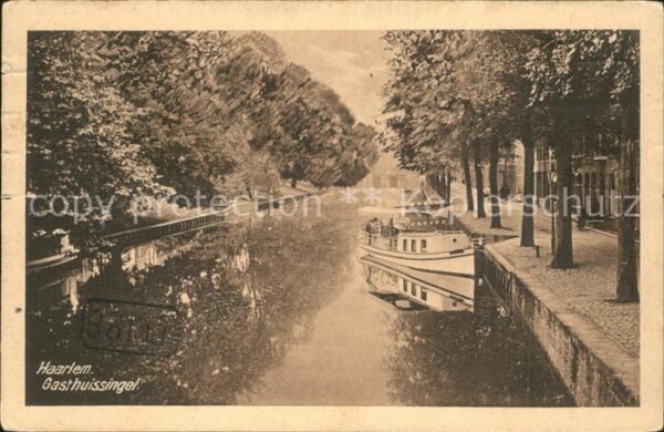 Haarlem Gasthuissingel Kanal Boot