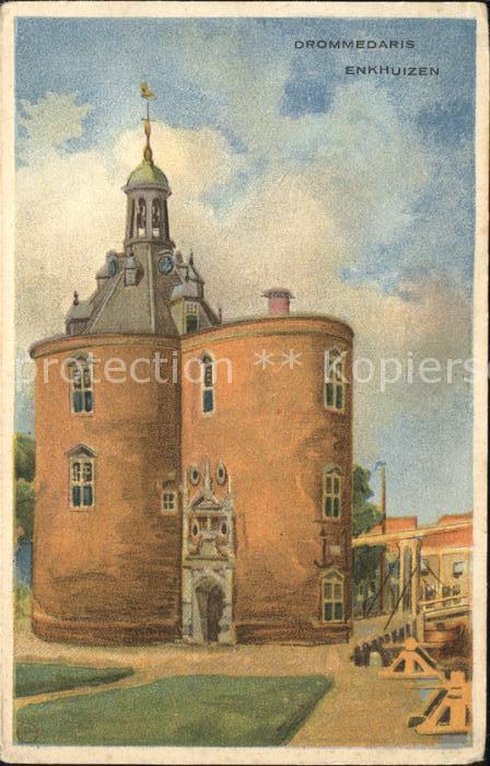 Enkhuizen Drommedaris Künstlerkarte