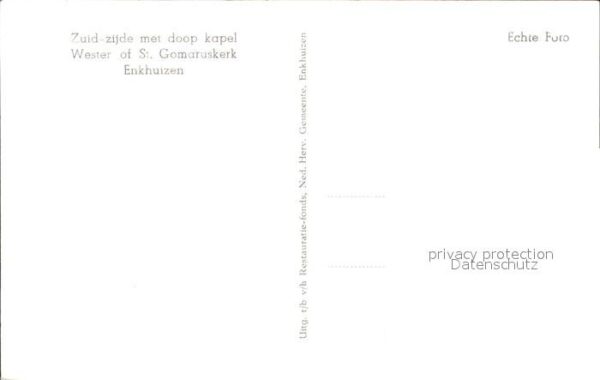 Enkhuizen Zuid zijde met doop kapel Wester of St – Bild 2