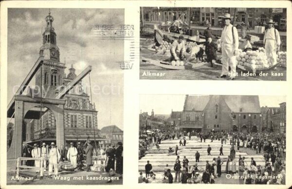 Alkmaar Waag met kaasdragers Laden der kaas Kaa