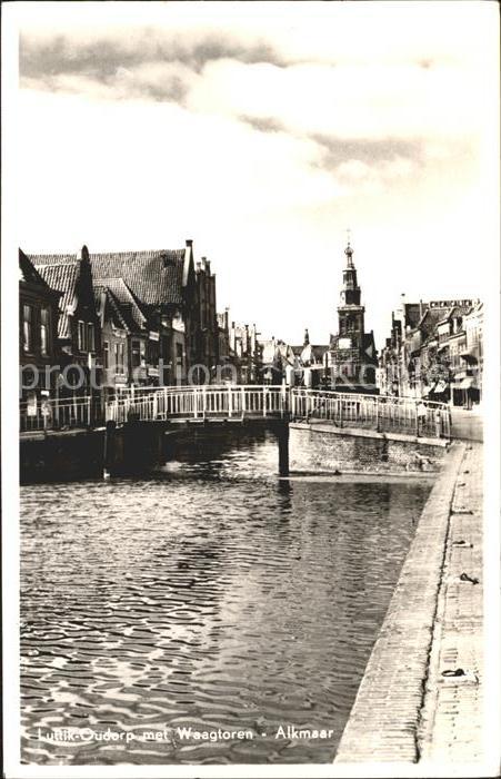 Alkmaar Luttik Oudorp met Waagtoren Brücke