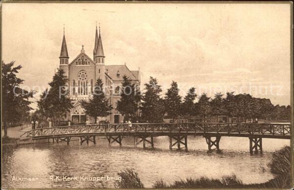 Alkmaar RK Kerk Knuppelbrug Kirche Brücke