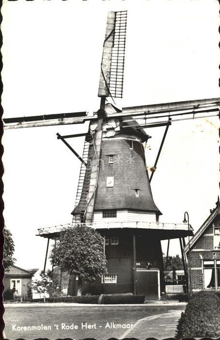 Alkmaar Korenmolen t Rode Hert Windmühle