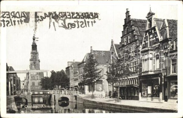 Alkmaar Luttik Oudorp Kanal Zugbrücke