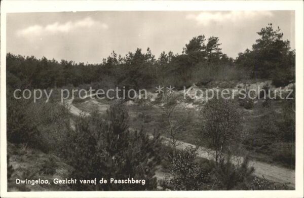 Dwingeloo Gezicht vanaf de Paaschberg Landschaft
