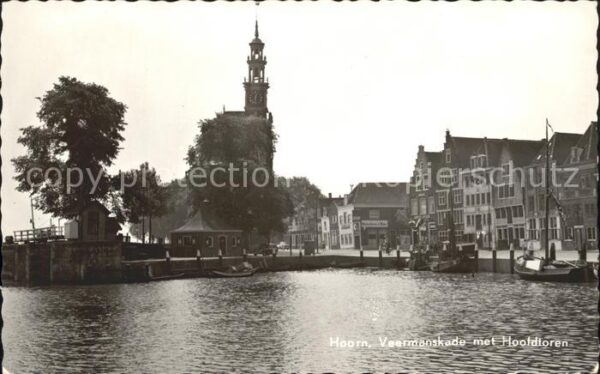 Hoorn Veermanskade met Hoofdtoren anno 1532 H
