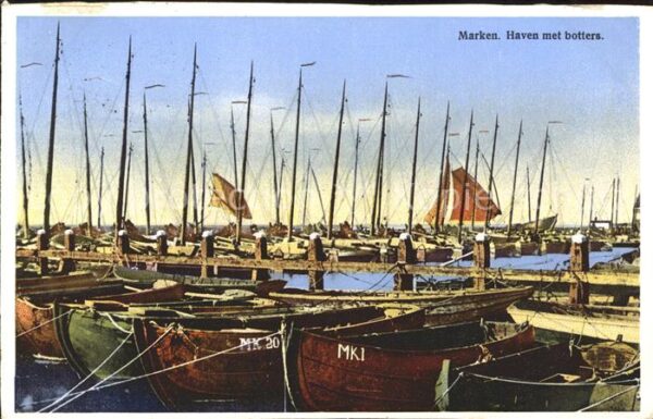 Marken Haven met botters Hafen