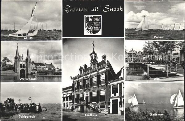 Sneek Zeilen Waterpoort Schipbreuk Stadhuis Z