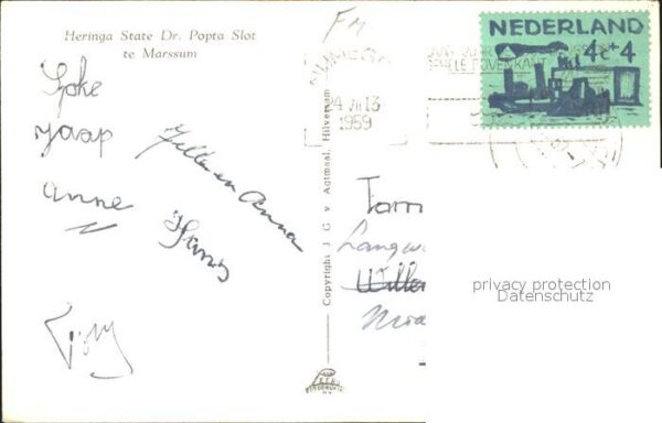 Marssum Heringa State Dr. Popta Slot Schloss – Bild 2