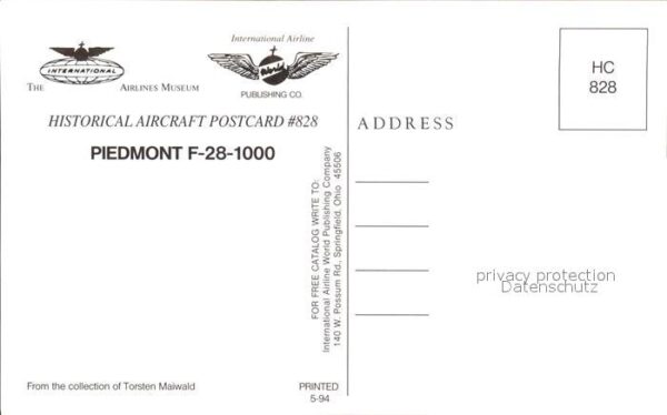 Flugzeuge Zivil Piedmont F-28-1000 – Bild 2