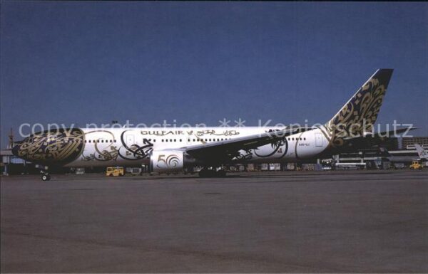 Flugzeuge Zivil Gulf Air Boeing 767-300 Special 50 Year