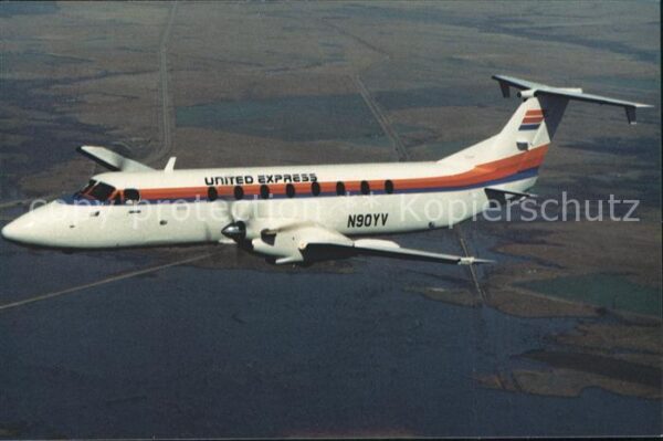 Flugzeuge Zivil United Express Mesa Airlines Beech 1900