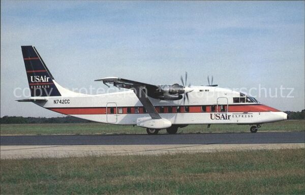Flugzeuge Zivil USAir Express CCAir Shorts 360-300 N742