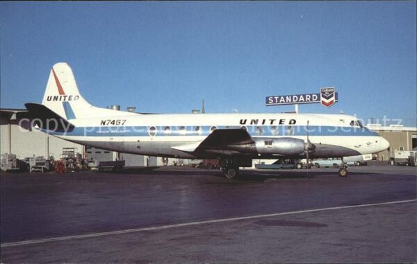 Flugzeuge Zivil United Vickers Viscount 745D N7457