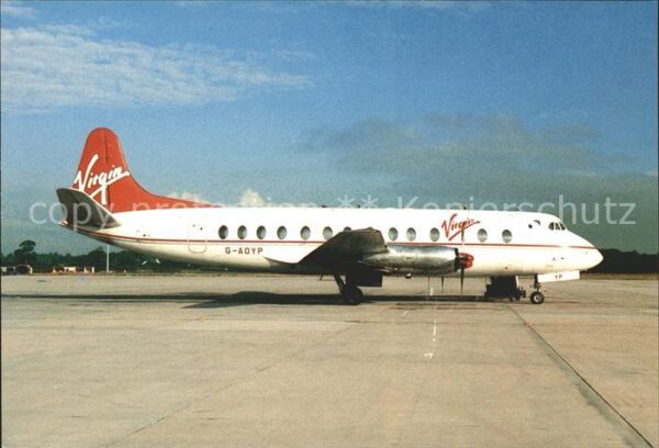 Flugzeuge Zivil T.A.S. 024 Virgin Viscount 806 G-AOYP c