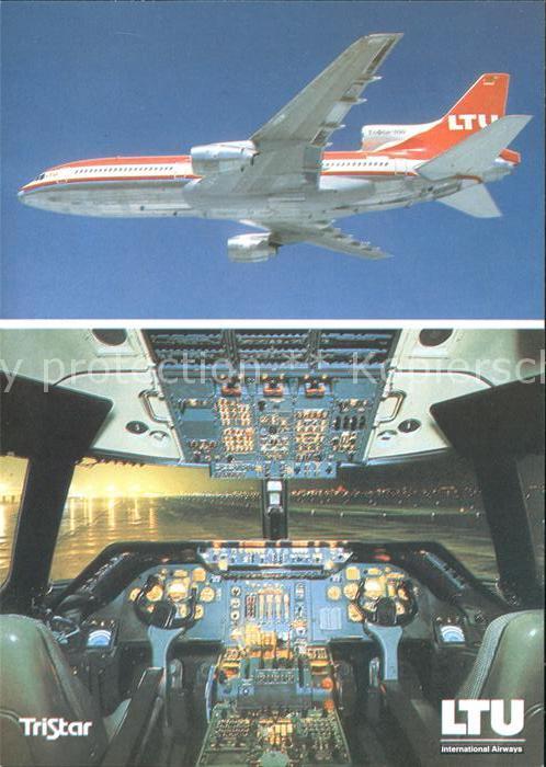 Flugzeuge Zivil LTU Tristar L-1011-500 Cockpit