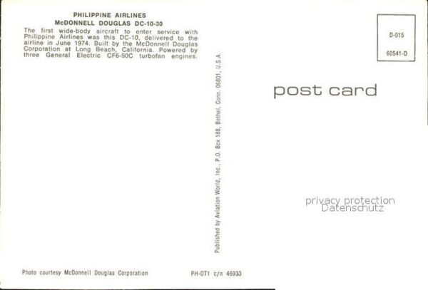 Flugzeuge Zivil Philippine Airlines McDonnell Douglas D – Bild 2