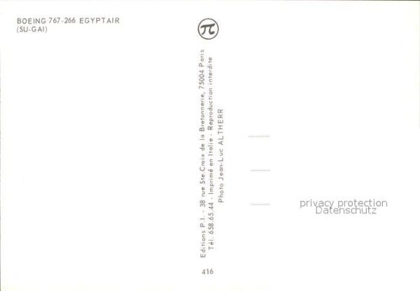 Flugzeuge Zivil Boeing 767-266 Egyptair SU-GAI – Bild 2