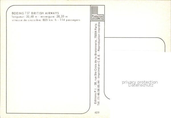 Flugzeuge Zivil Boeing 737 British Airways – Bild 2