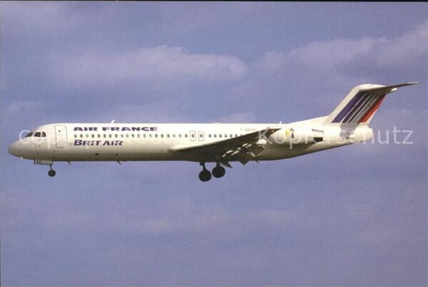 Flugzeuge Zivil AIR FRANKE / BRIT AIR Fokker 100 F.GPXC