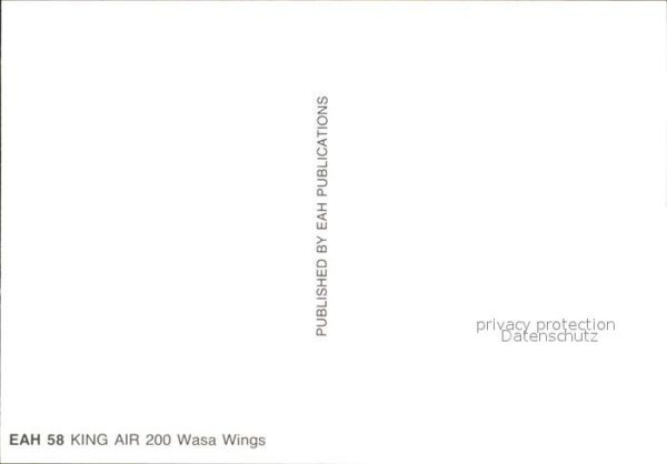 Flugzeuge Zivil EAH 58 King Air 200 Wasa Wings OH-WWR – Bild 2
