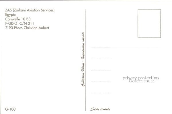 Flugzeuge Zivil ZAS Zarkani Aviation Services Egypte Ca – Bild 2