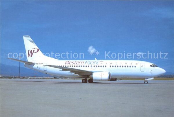 Flugzeuge Zivil WESTERN PACIFIC (Purple Titles) Boeing