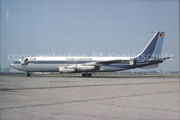 Flugzeuge Zivil T.E.A. TRANS EUROPEAN B.707-131 OO.TED