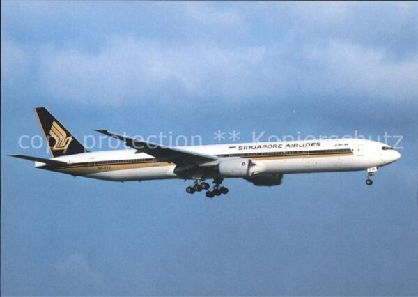 Flugzeuge Zivil Singapore Airlines Boeing 777-312 9V-SY