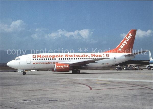 Flugzeuge Zivil easy-Jet Swissair Boeing 737-33V HB-III