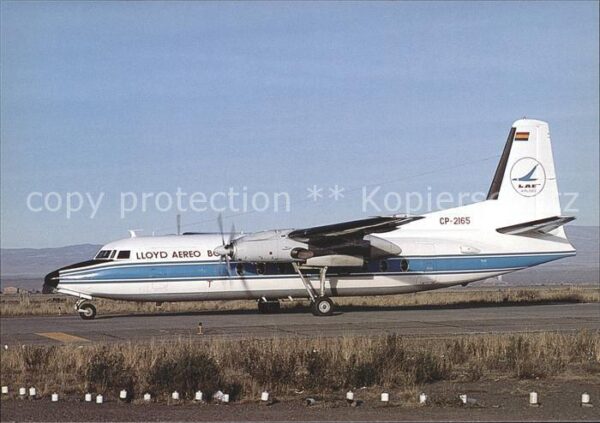 Flugzeuge Zivil LAB Lloyd Aero Boliviano Fokker F27 Mk.