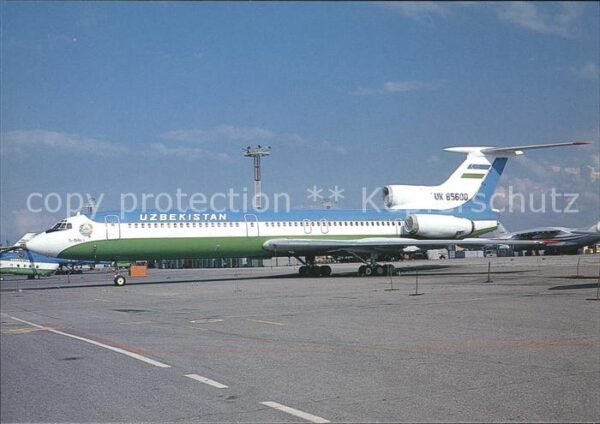 Flugzeuge Zivil Uzbekistan Airways Tupolev 154B-2 UK-85