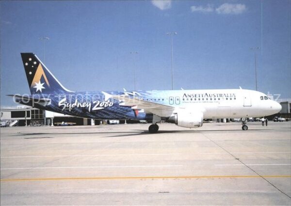 Flugzeuge Zivil Ansett Australia Sydney 2000 A-320 VH-H