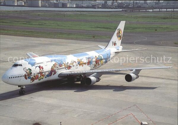 Flugzeuge Zivil Japan Airlines Walt Disney Boeing 747-1