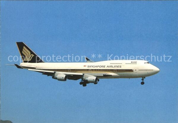 Flugzeuge Zivil Singapore Airlines Boeing 747-400 9V-SM