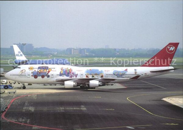 Flugzeuge Zivil Northwest Airlines (World Plane colours