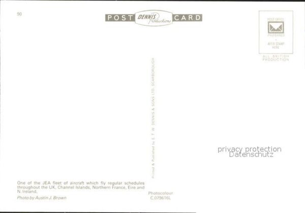 Flugzeuge Zivil Jersey European Airways Shorts SD360 G- – Bild 2