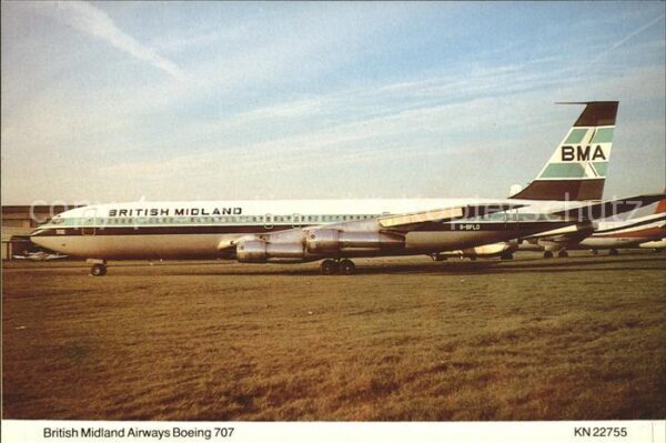 Flugzeuge Zivil British Midland Airways Boeing 707 B-BF