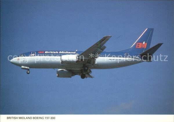 Flugzeuge Zivil British Midland Boeing 737-300 G-OBMA